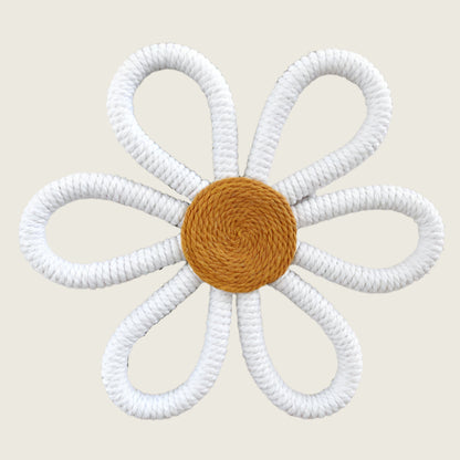 Boho Bloom and Flutter Woven Wall Decor