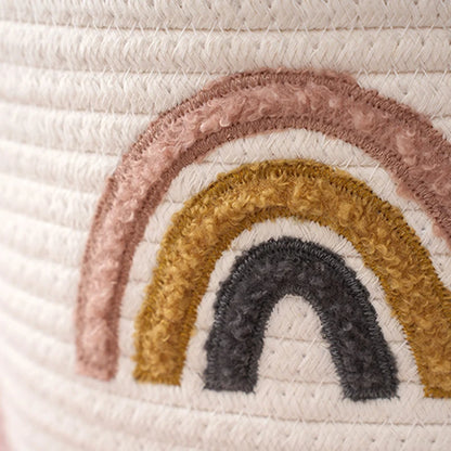 Rainbow Handwoven Storage Basket