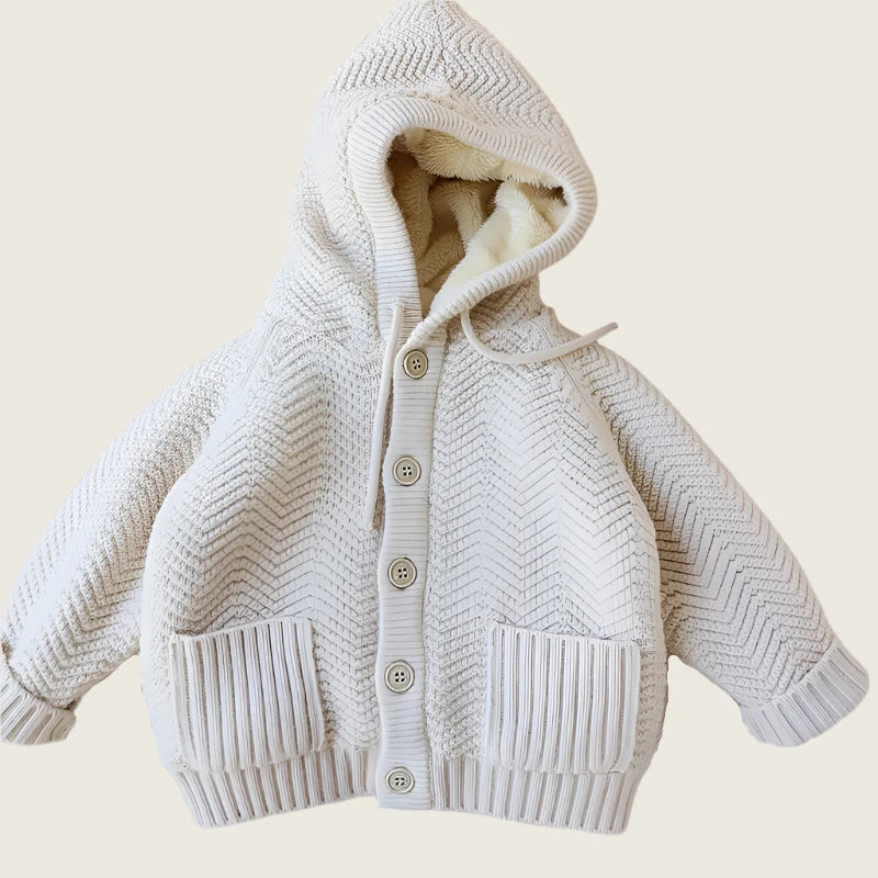 Cozy Fleece-Lined Hooded Cardigan