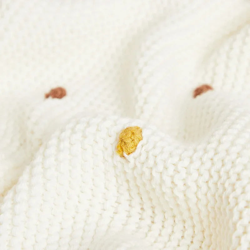 Rainbow Dreams Kintted Baby Blanket