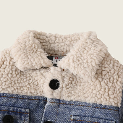 Casual Fleece Denim Jacket