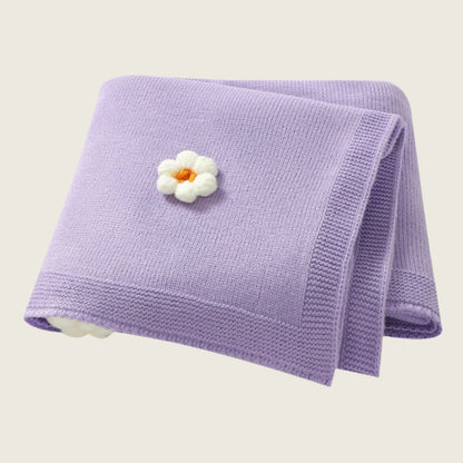 Blossom Knit Baby Blanket