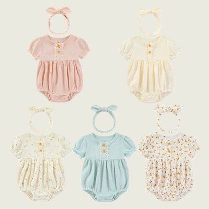 Cotton Cutie Romper and Headband Set