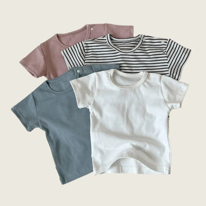 Kids Simple Solid T-Shirt