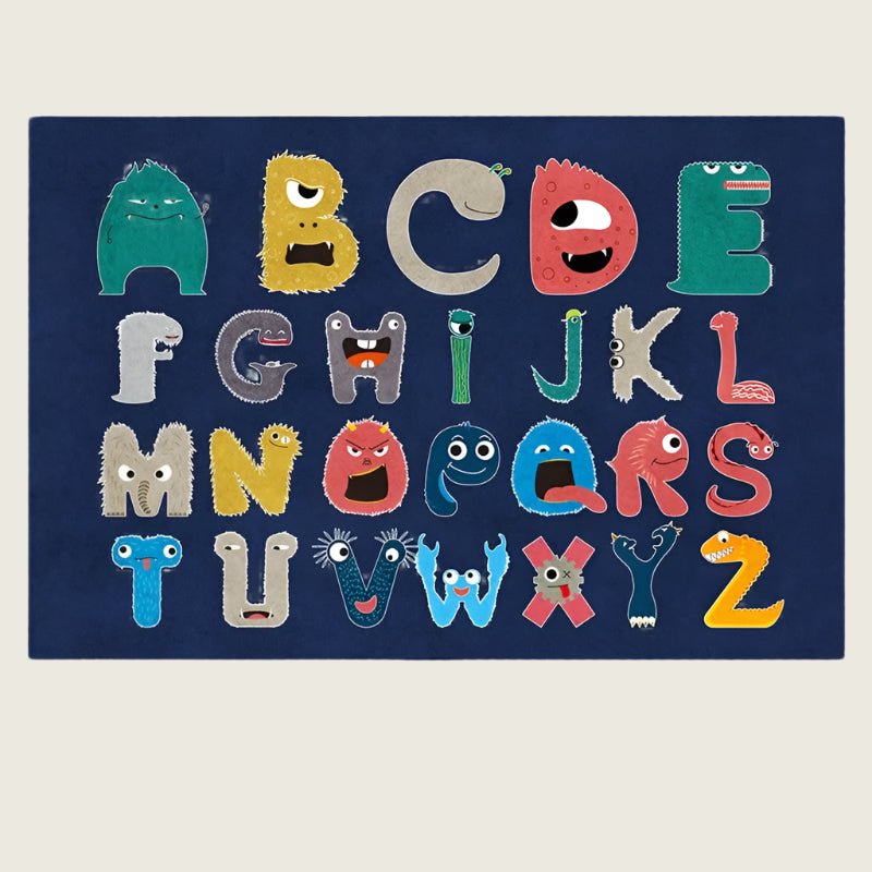 Alphabet Cartoon Themed Carpet