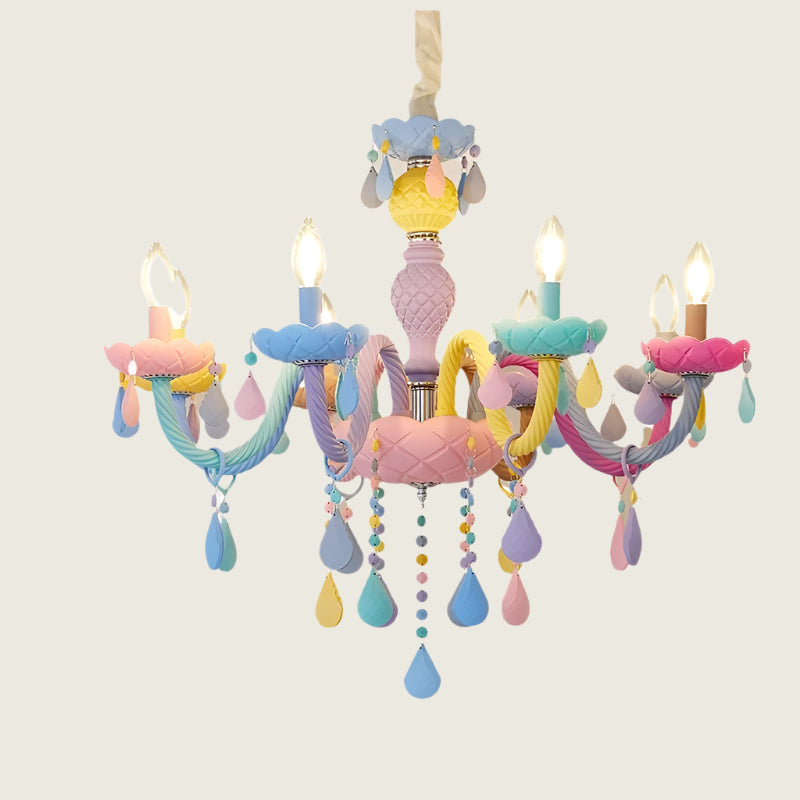 Rainbow Candle Chandelier