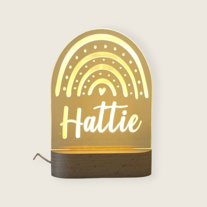 Rainbow Personalised Night Light