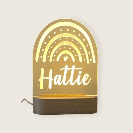 Rainbow Personalised Night Light