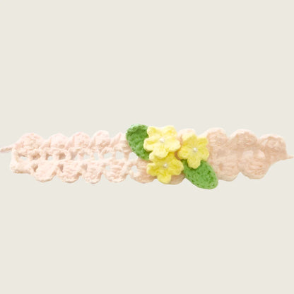 Crochet Knitted Flower Headband