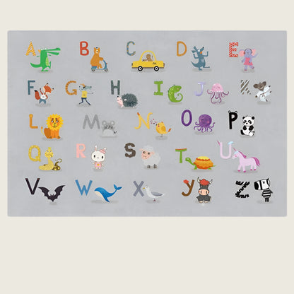 Alphabet Cartoon Themed Carpet