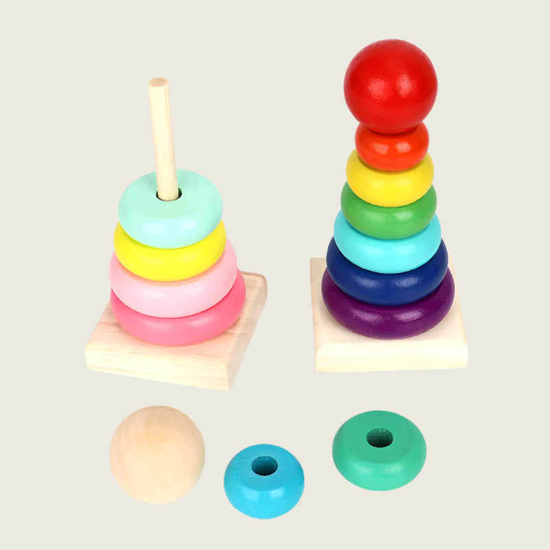 Rainbow Stacking Rings