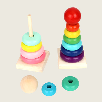 Rainbow Stacking Rings