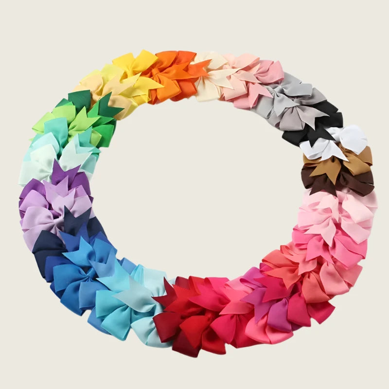 Ribbon Bow Hair Clips 30 pieces