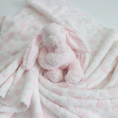 Bunny Plush Baby Security Sleep Blanket Set