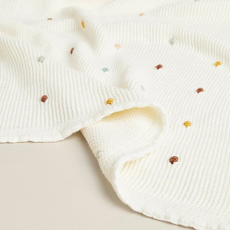 Rainbow Dreams Kintted Baby Blanket