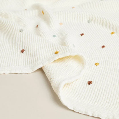 Rainbow Dreams Kintted Baby Blanket