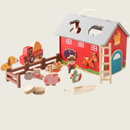 Wooden Farm Adventure Playset
