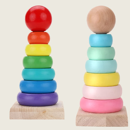 Rainbow Stacking Rings