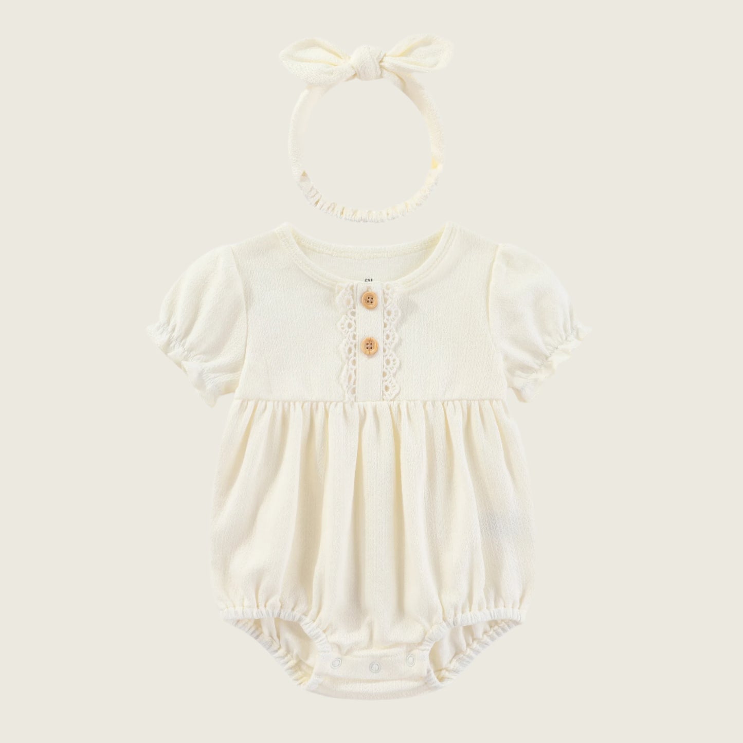 Cotton Cutie Romper and Headband Set