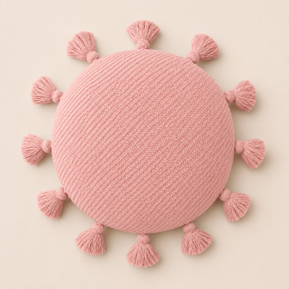 Round Tassel Cushion
