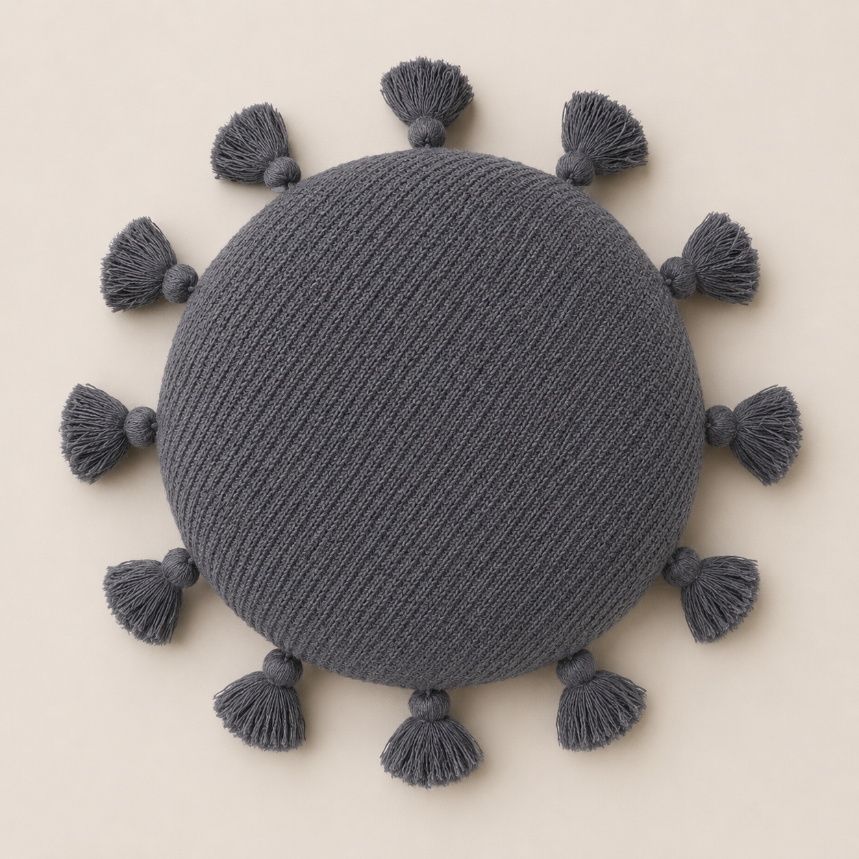 Round Tassel Cushion