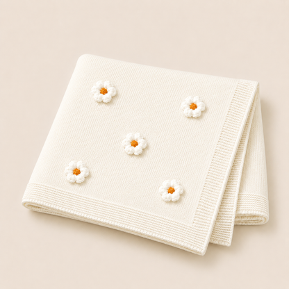 Blossom Knit Baby Blanket