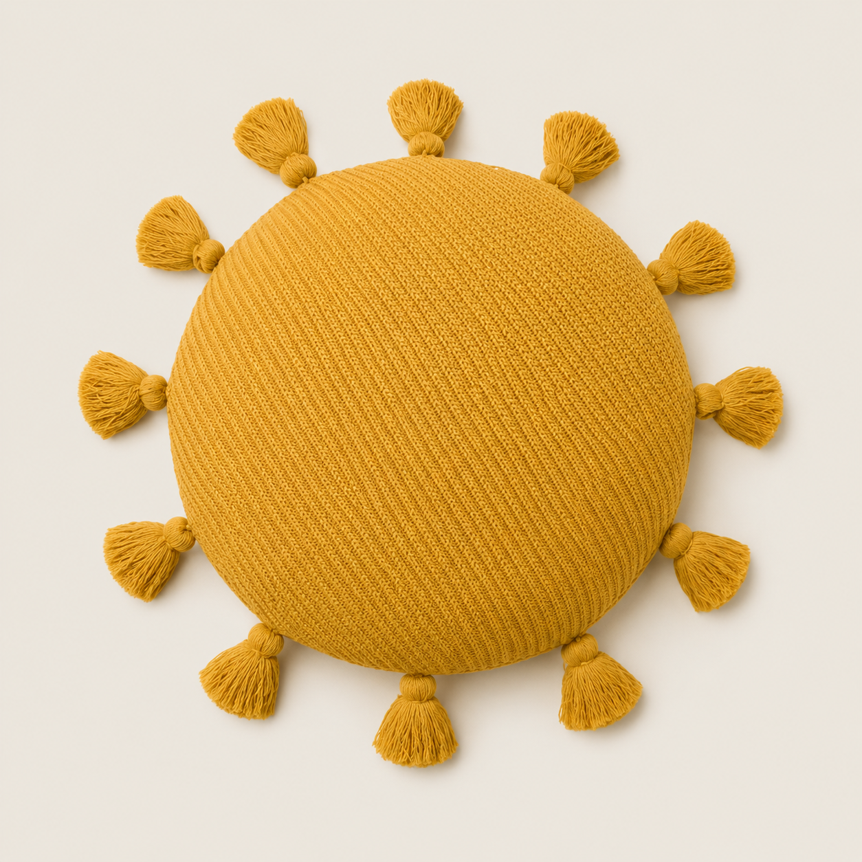 Round Tassel Cushion