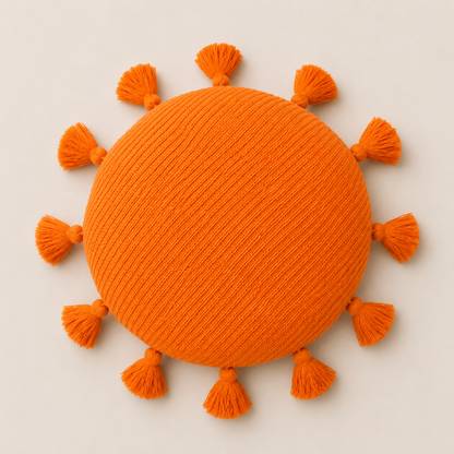 Round Tassel Cushion