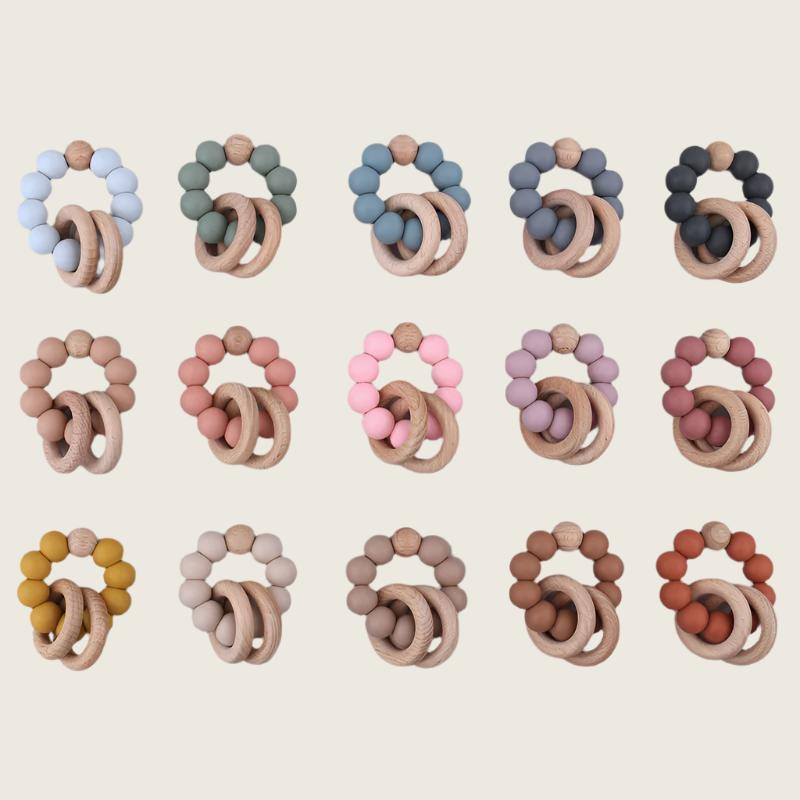 Beechwood and Silicone Teether