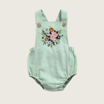 Sleeveless Floral Romper