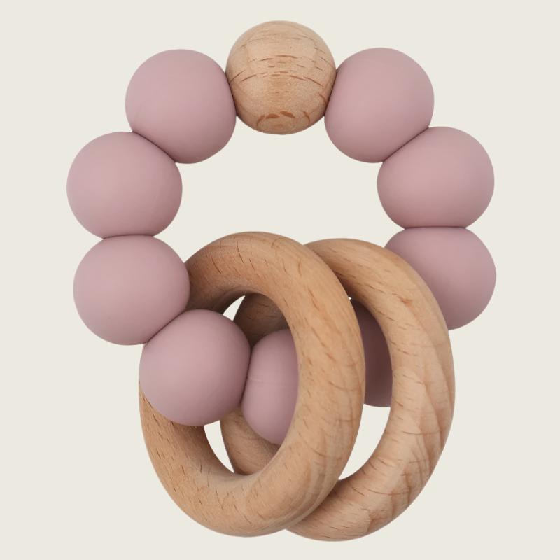 Beechwood and Silicone Teether