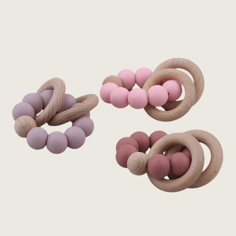 Beechwood and Silicone Teether