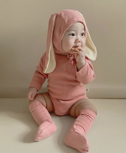 Ribbed Easter Bunny Jumpsuit