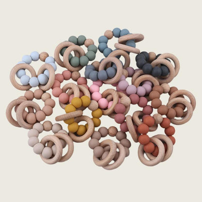 Beechwood and Silicone Teether