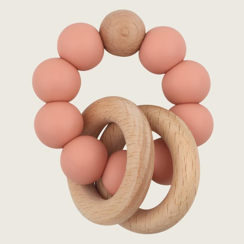 Beechwood and Silicone Teether