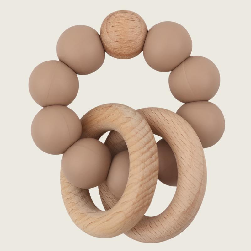 Beechwood and Silicone Teether