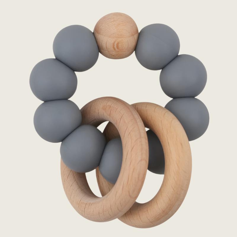Beechwood and Silicone Teether