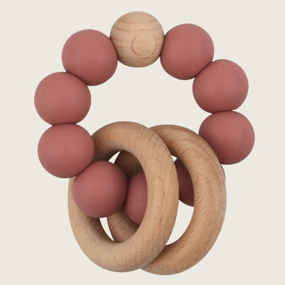 Beechwood and Silicone Teether