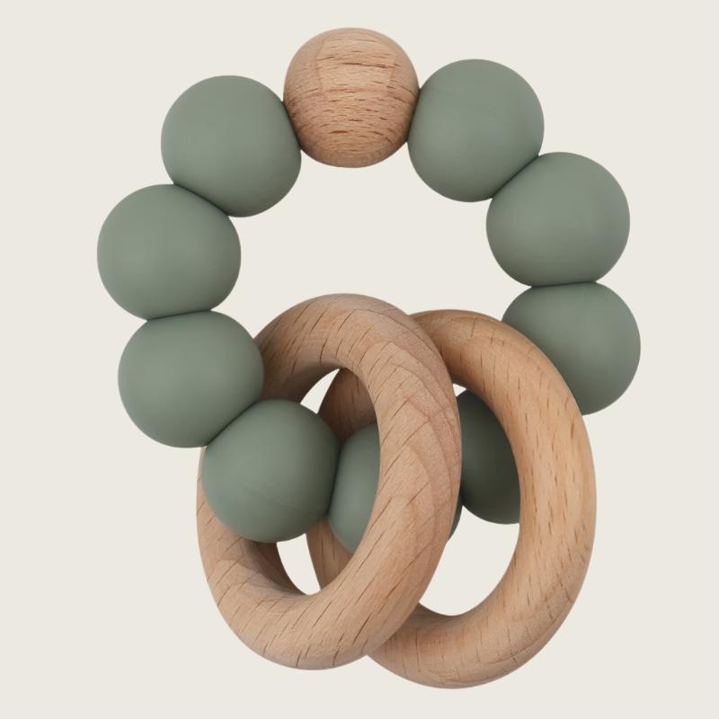 Beechwood and Silicone Teether