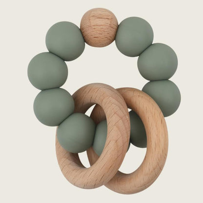 Beechwood and Silicone Teether