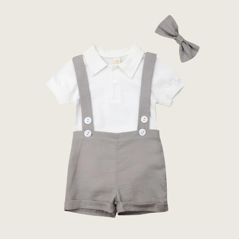 Benjamin Romper and Overall Set