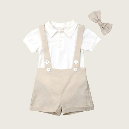 Benjamin Romper and Overall Set