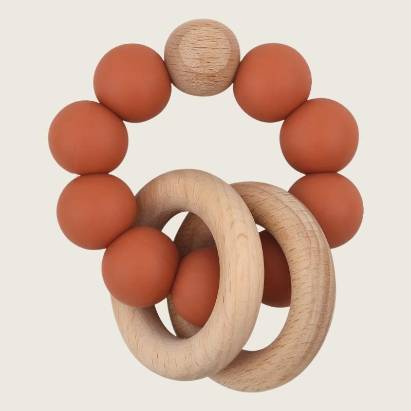 Beechwood and Silicone Teether