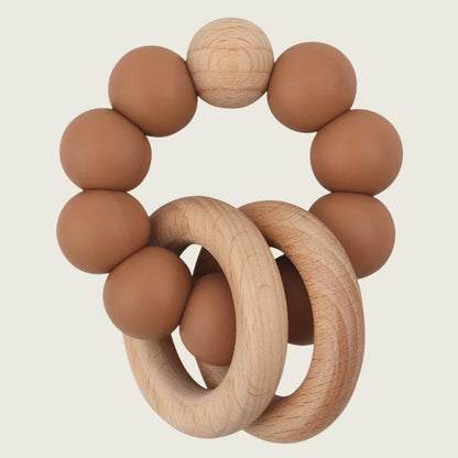 Beechwood and Silicone Teether
