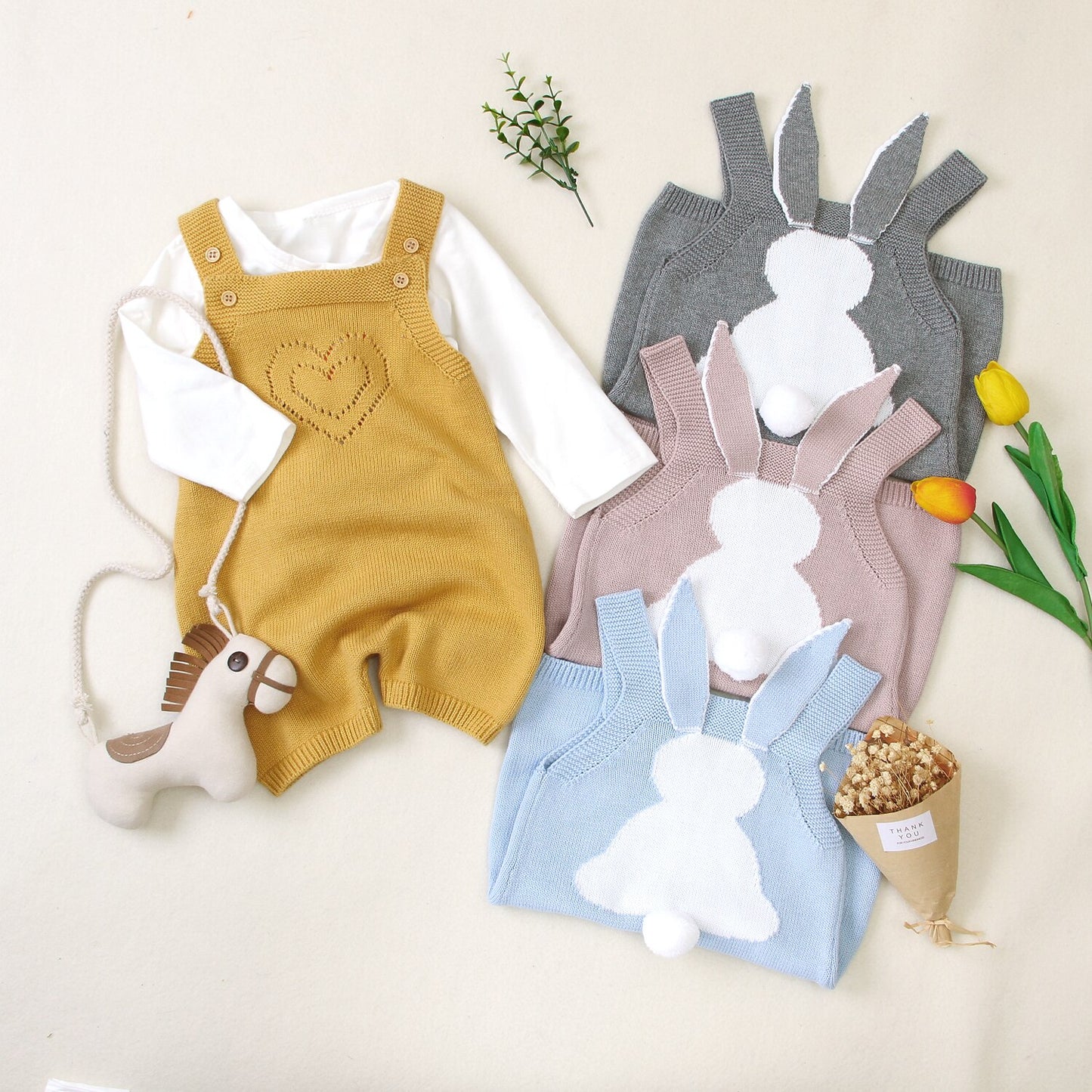 Bunny Tail Romper