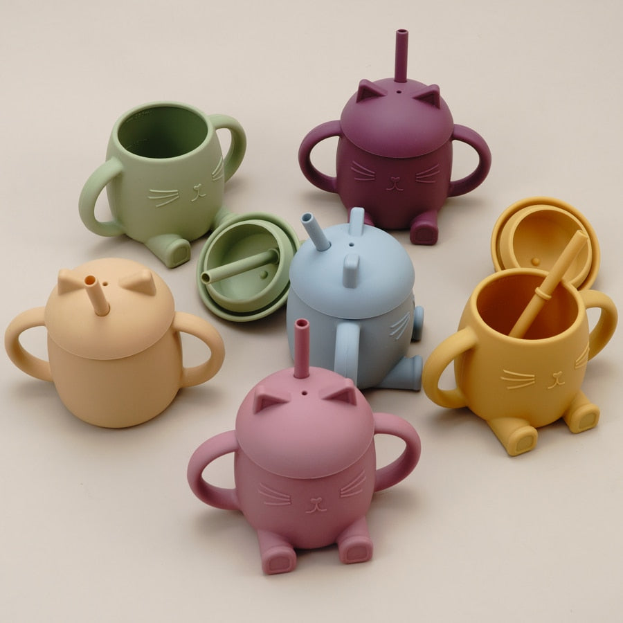 Anna Sippy Cup with Straw - Silicone