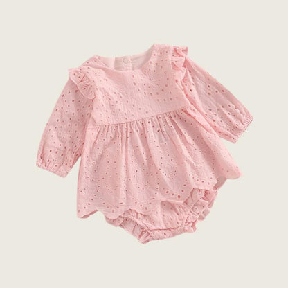 Princess Lace Ruffled Dress and Bloomer Set