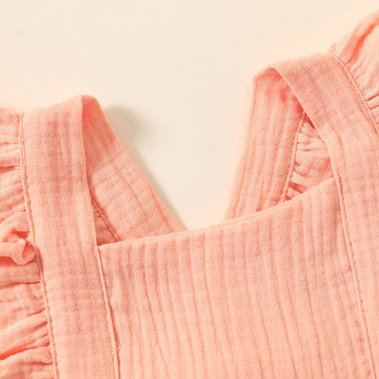 Muslin Romper and Headband Set