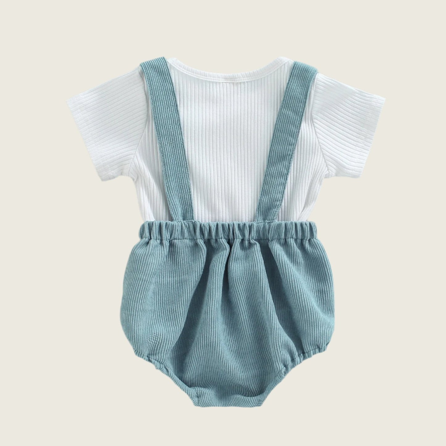 Samuel Corduroy Overall Romper Set