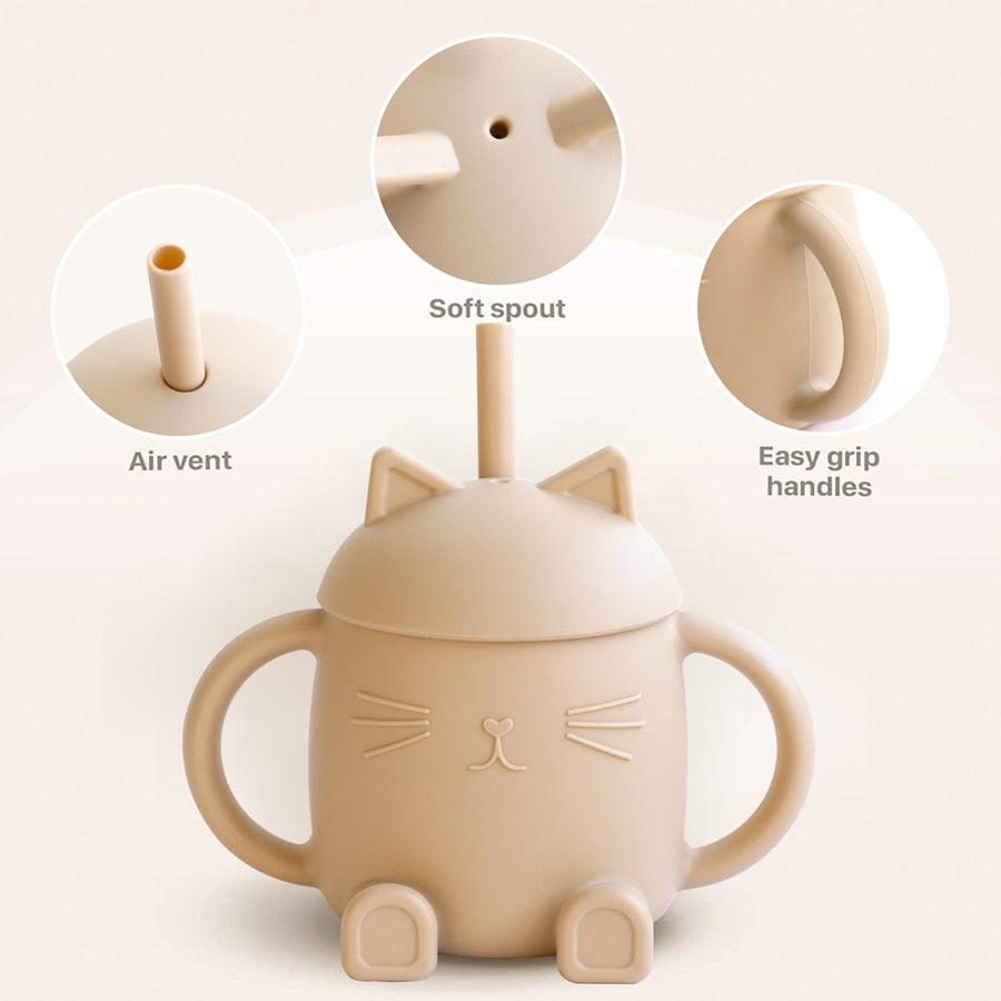 Anna Sippy Cup with Straw - Silicone